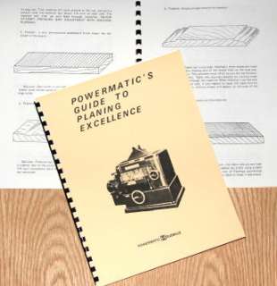 POWERMATIC Guide to Planing Excellence Manual  