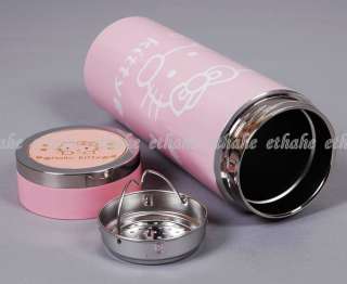 HelloKitty Water Bottle Vacuum Cup 0.35L Pink 2HUC  