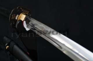   Tang Clay Tempered Blade Razor Sharp Japanese Naginata Sword  