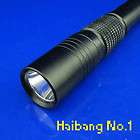 New Black POLICE 8W White LED 3AA Handy Camping Flashlight Torch