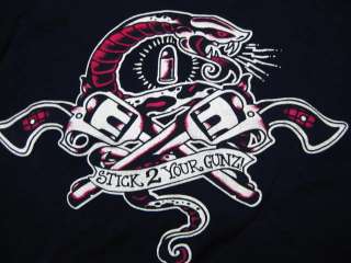Stick 2 Your Guns Tattoo Art Flash T shirt  