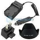 Accessory BP 511 Battery Charger+58mm Petal Lens Hood Kit For Canon 