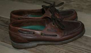 Vtg Sebago Docksides Boat leather Shoe Women 6M brown  