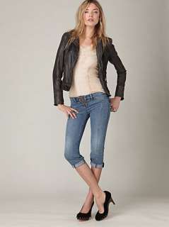 NEW FREE PEOPLE Lace Up Crop JEANS 26 27 28 30 31 $198  