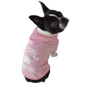   Ruff and Meow Dog Hoodie, Drama Queen, Pink, Extra Large