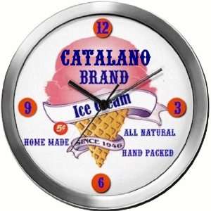  CATALANO 14 Inch Ice Cream Metal Clock Quartz Movement 