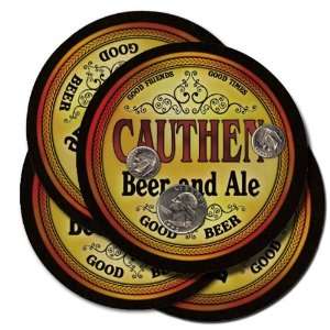 CAUTHEN Family Name Beer & Ale Coasters 