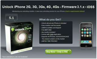 UNLOCK Jailbreak iPhone 2G 3G 3GS 4 4S on 5.1 5.0.1 4.3.5 4.3.3 4.2.1 