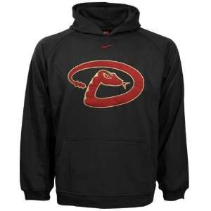 Nike Arizona Diamondbacks Youth Black Tackle Twill Hoody Sweatshirt