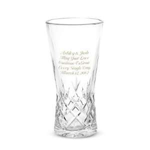   Personalized European Pineapple Cut Crystal Vase Gift