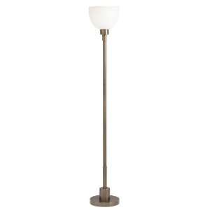   Lamp, Oil Rubbed Bronze with Satin Etched Cased Opal Glass Home