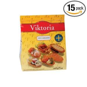 Viktoria Crisprolls Wholemeal With Cardamom, 7 Ounce Packages (Pack of 