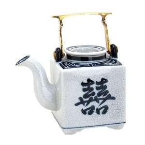  Double Happiness Porcelain Teapot