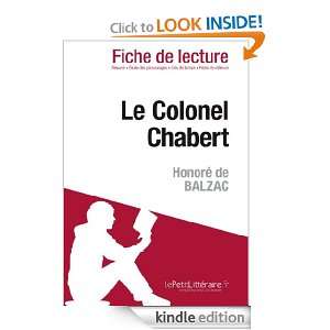 Le Colonel Chabert de Honoré de Balzac (Fiche de lecture) (French 