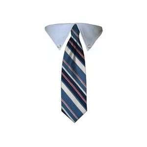  Dog Tie   Business Style Blue Striped Dog Tie   Small   Made 