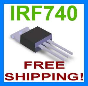 IRF740 Power MOSFET N Channel 10A 400V  
