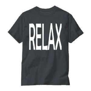 Mens T shirt   Rib Neck Slogan Tshirts   Relax 