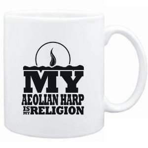  Mug White  my Aeolian Harp is my religion Instruments 
