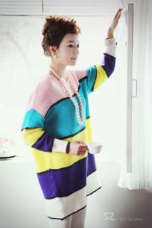 J91 Fashion Women Korea Pull Over Sweater Hoodies Outwear Coat ~Blue 