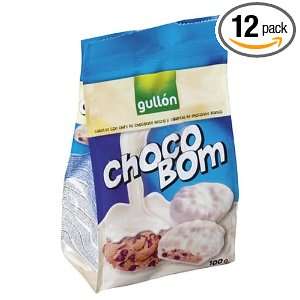 Gullón Chocobom White Chocolate, 3.5 Ounce Bags (Pack of 12)  