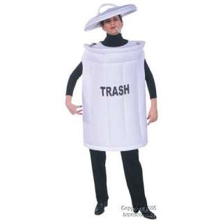  Adult White Trash Can Costume (SizeStandard) Clothing