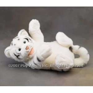  Cascade Toy Siberian White Tiger Hand Puppet Plush Toy 