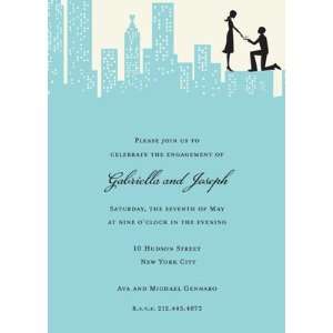 City Celebration, Custom Personalized Engagement Party Invitation, by 