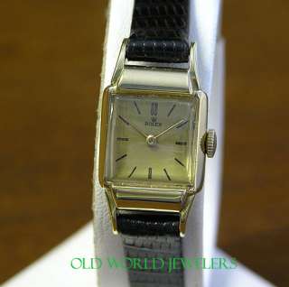 Rolex Vintage Ladys Ref 4309 18K Yellow Gold Watch 17J Manual Wind 