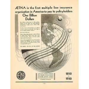  Aetna Ad from April 1930