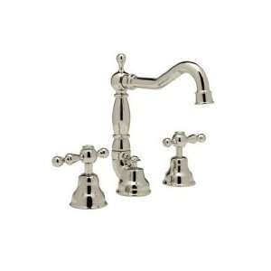 Rohl 3 Hole Widespread Lavatory Faucet W/ White Resin Lever Handles 