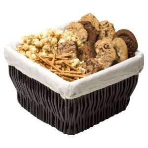  Salty Gift Basket of 8 White Chocolate Cranberry Cookies, 4 Brownies 