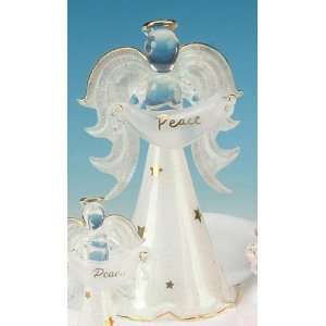  White Peace Angel Glass Model Figurine Decorative Designer 