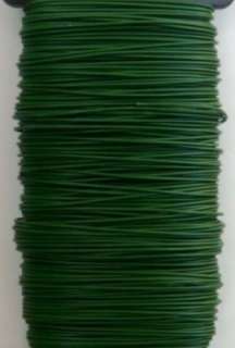 Floral Supplies 24 Gauge Paddle Floral Wire 285, Green  