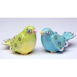  Whimsical Bird Salt and Pepper Shaker Set, 2.5 inches tall 