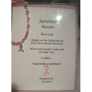  Gift Set   Breast Cancer Hand crafted Swarovski Bracelet 