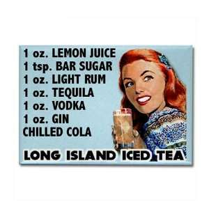  Long Island Iced Tea Recipe Funny Rectangle Magnet by 