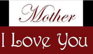 Stencil Mother I Love You Mothers Day   