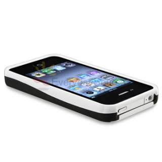 New generic WHITE CASE+CHARGER+PRIVACY FILM for iPhone 4 4S 4G 4GS 4G 
