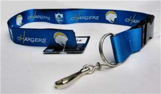 San Diego Chargers Team Blue Lanyard Key Chain ID Strap  