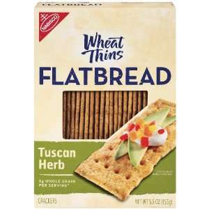 Wheat Thins Flat Bread Tuscan Herb, 5.5 oz  Grocery 