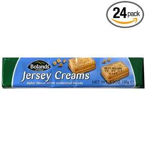 Bolands Cookies, Jersey Cream, 5.295 Ounce Packages (Pack of 24 