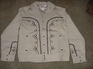 ROCKMOUNT 50s Vintage Gabardine Bolero Embroidered Western Saddle 