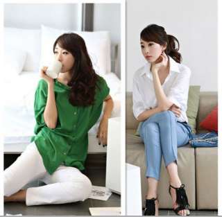 New Korea Womens Batty Sleeve Casual T shirts Tops 5021  