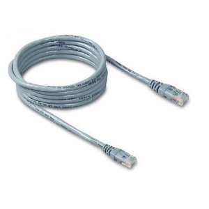   Lan Cable 4 Pair RJ45 Unshielded Twisted Pair Patch Cable 10 Feet Gray