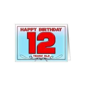  Happy Birthday 12 years old Card Toys & Games