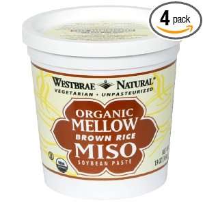 Westbrae Organic Mellow Brown Rice Miso, 13 Ounce (Pack of 4)  