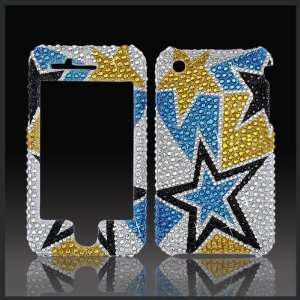  Xtreme Stars on Silver Cristalina crystal bling case 