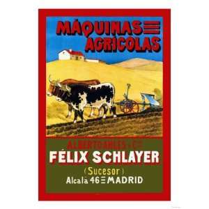  Maquinas Agricolas Giclee Poster Print, 24x32