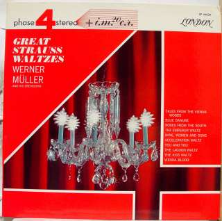WERNER MULLER great strauss waltzes LP VG+ SP 44039 UK  