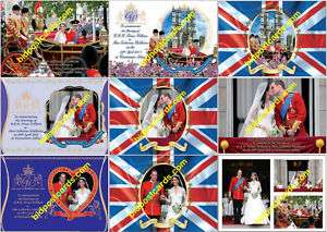 Set of 9 diff Royal Wedding Postcards William & Kate  
